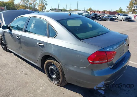 2014 Volkswagen Passat 2.5L S из США, поврежденный, VIN 1VWAP7A39EC006707